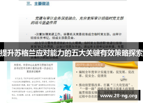提升苏格兰应对能力的五大关键有效策略探索 提升苏格兰应对能力的五大关键有效策略探索